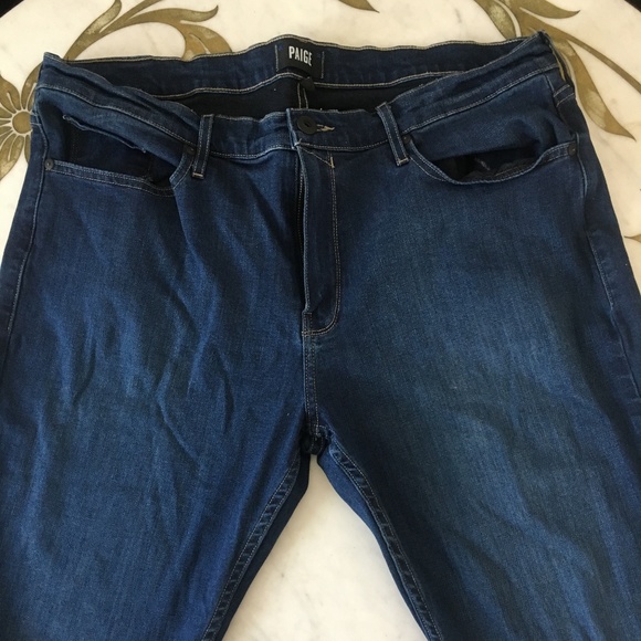 Paige dark stretch jeans 38 x 32 - Picture 1 of 3